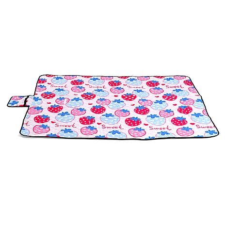 Extra Large Cotton Padded Picnic Blanket Waterproof, (2 x 2m) - Sweet