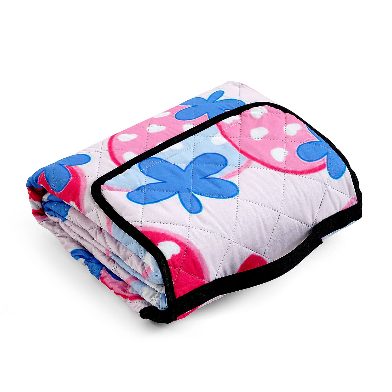 Extra Large Cotton Padded Picnic Blanket Waterproof, (2 x 2m) - Sweet