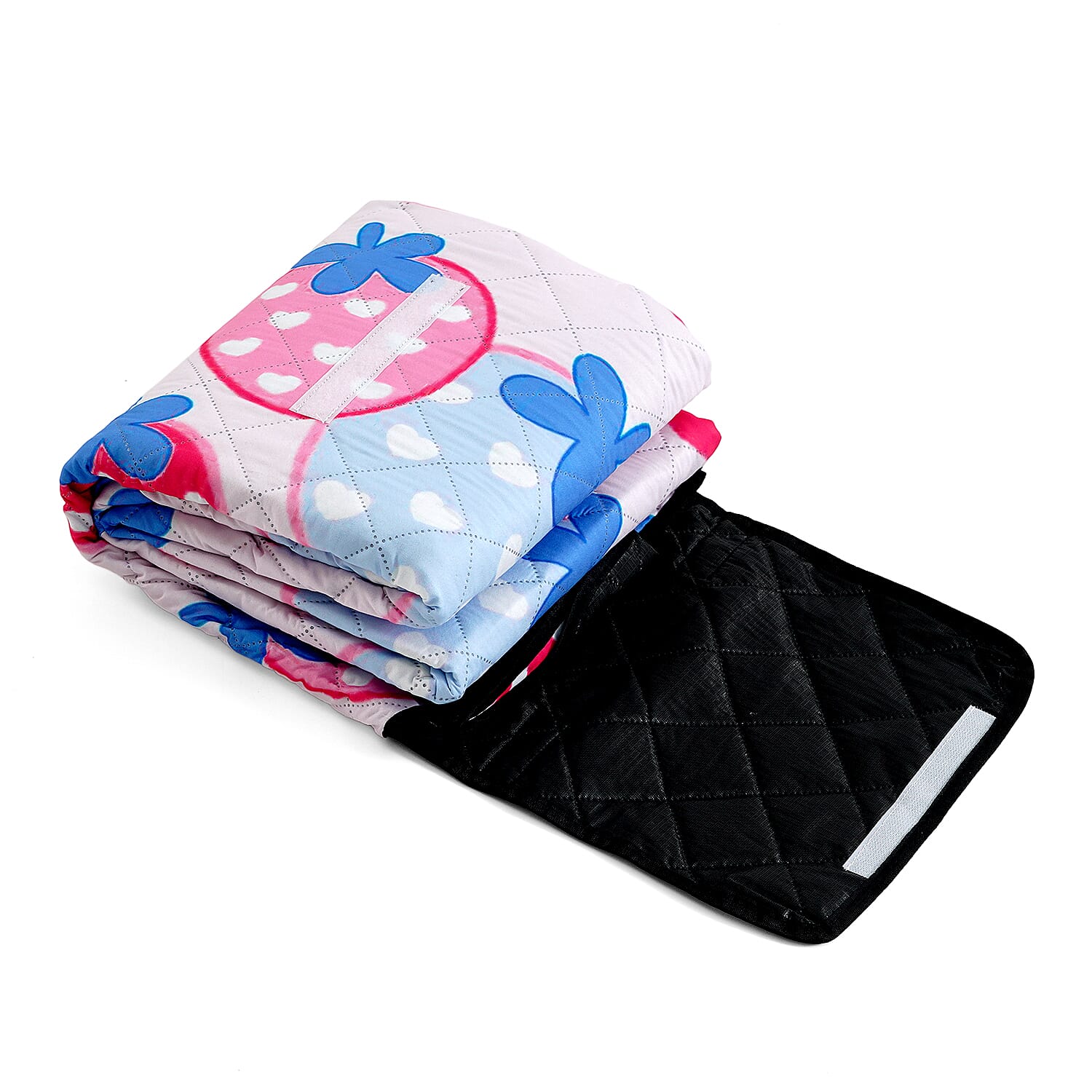 Extra Large Cotton Padded Picnic Blanket Waterproof, (2 x 2m) - Sweet