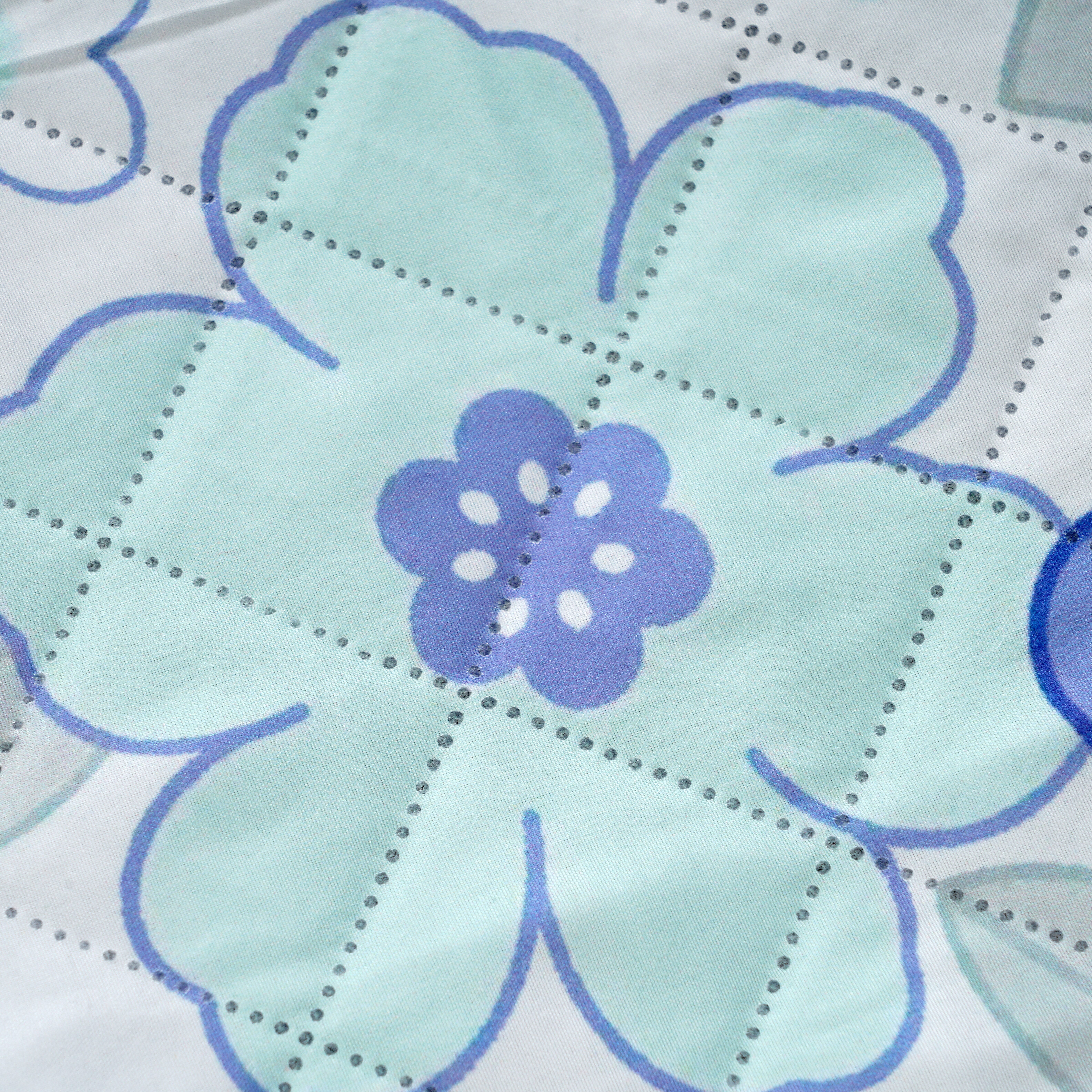 Extra Large Cotton Padded Picnic Blanket Waterproof, (2 x 2m) - Flower