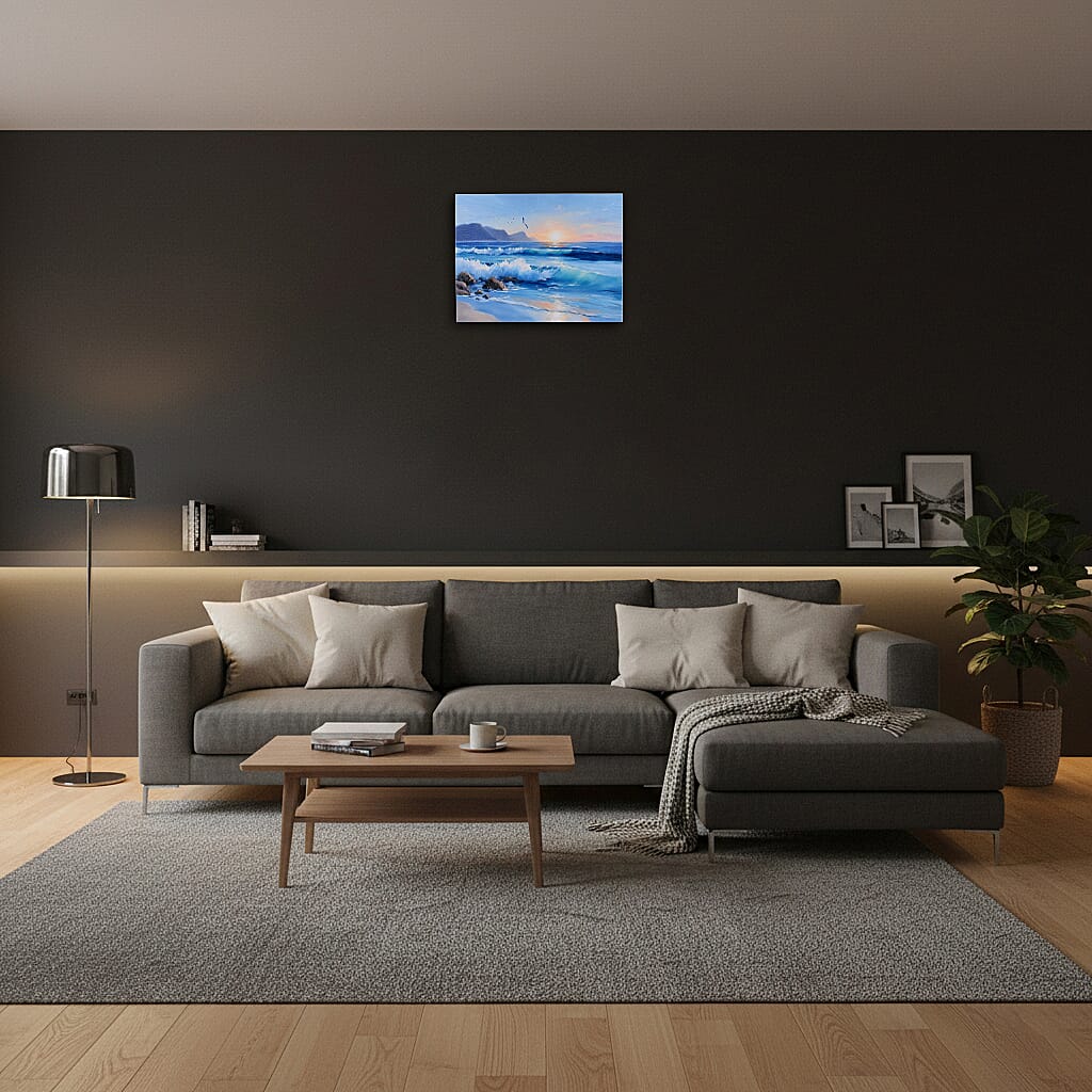 LIVMORE Wall Art (Size - One Size) - Multi Color - Blue