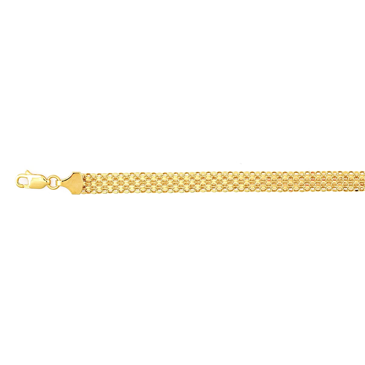 9K Yellow Gold Bismark Chain (Size - 20) with Lobster Clasp, Gold Wt. 4.70 Gms