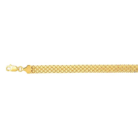 9K Yellow Gold Bismark Chain (Size - 20) with Lobster Clasp, Gold Wt. 4.70 Gms