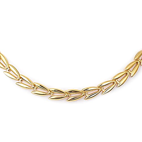 9K Yellow Gold V-Link Necklace (Size - 20) with Lobster Clasp, Gold Wt. 10.21 Gms
