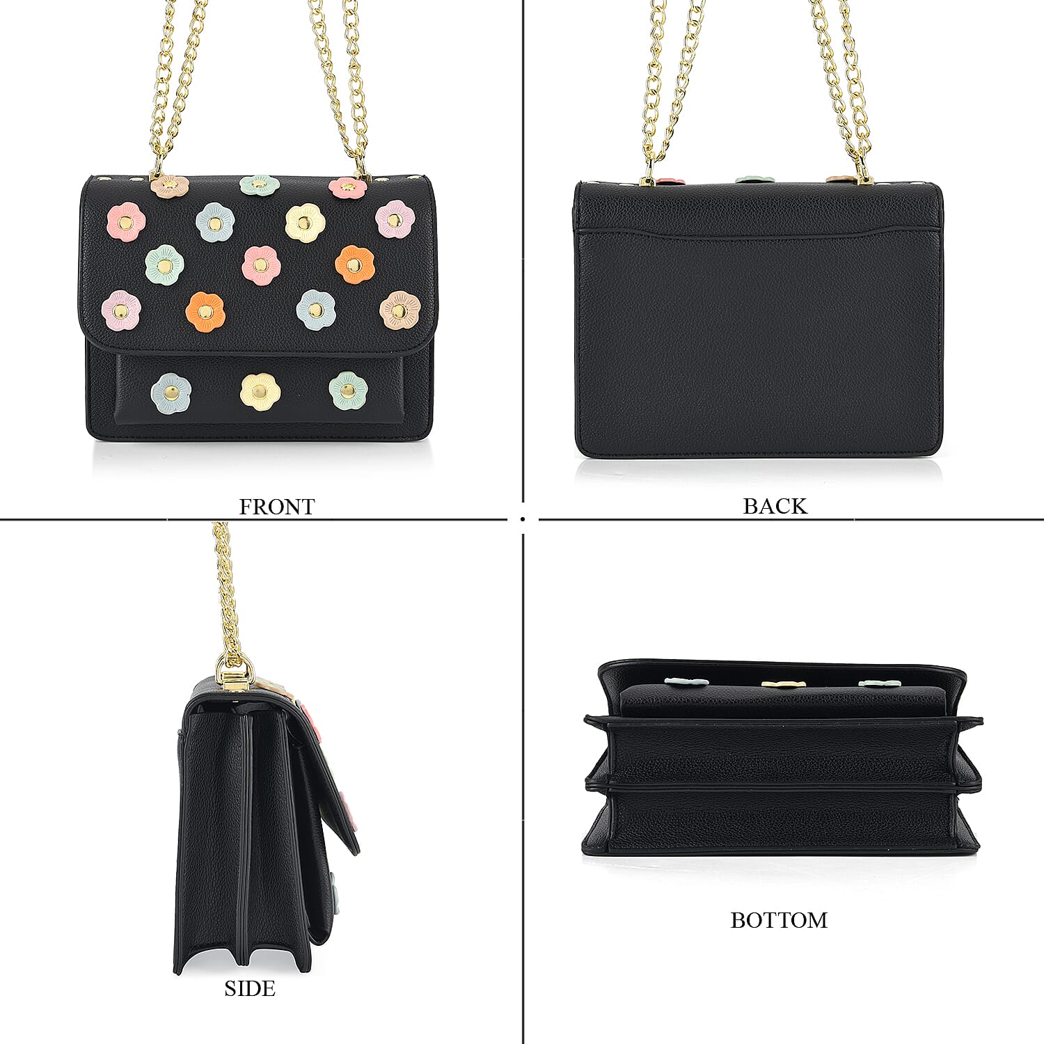 La Marey Crossbody Bag (Size - One Size) - Black