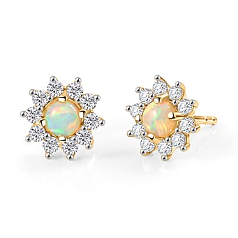https://tjcuk.sirv.com/Products/84/7/8478513/Ethiopian-Opal-White-Zircon-Earring-with-Push-Back-in-Yellow-Gold-Plat_8478513.jpg?w=342&h=342