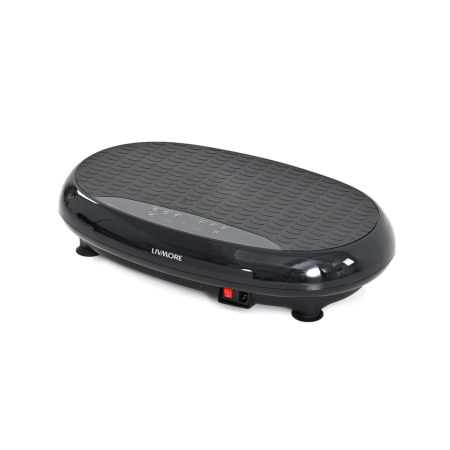 Livmore 3D Vibration Plate Black - Whole Body Shaker Exercise Machine Motor 150W, Power Plate 1-999 Speed Gear Adjustments Bluetooth Music Speaker