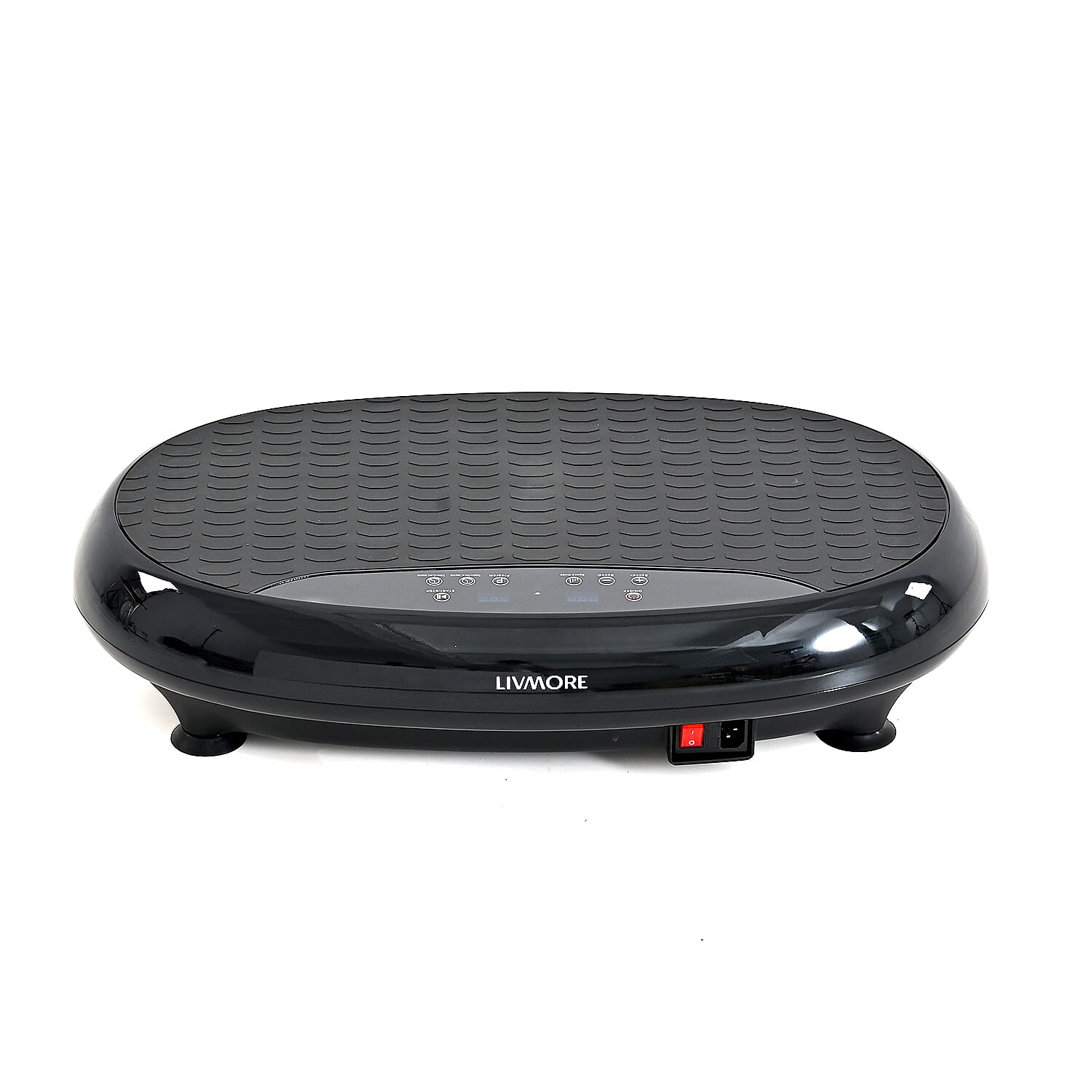 Livmore 3D Vibration Plate Black - Whole Body Shaker Exercise Machine Motor 150W, Power Plate 1-999 Speed Gear Adjustments Bluetooth Music Speaker