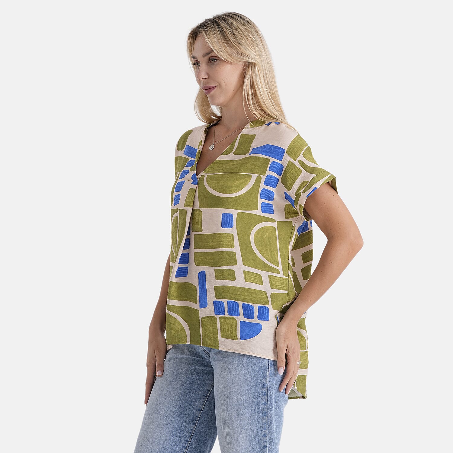 & Maisi Patterned Top 