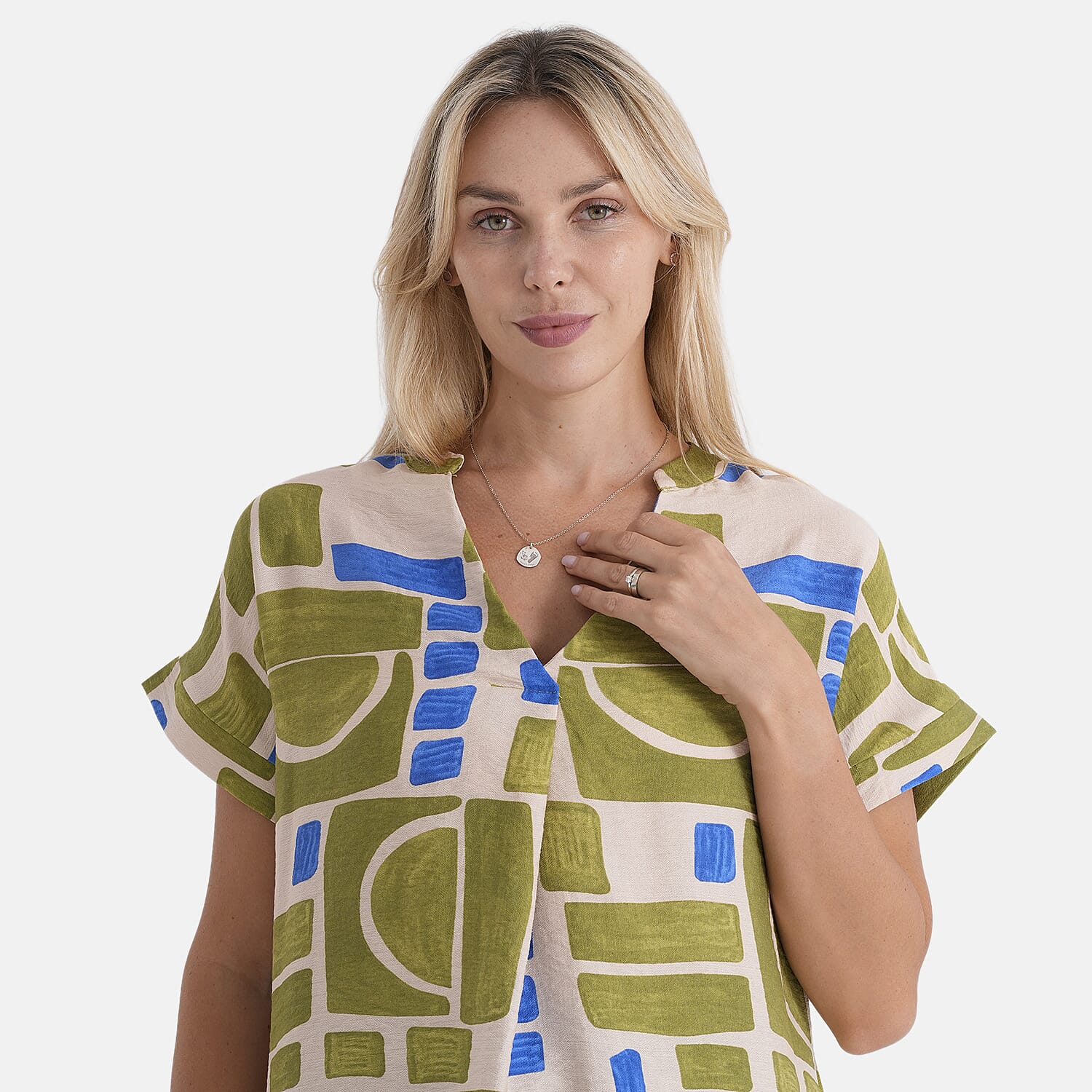 & Maisi Patterned Top 