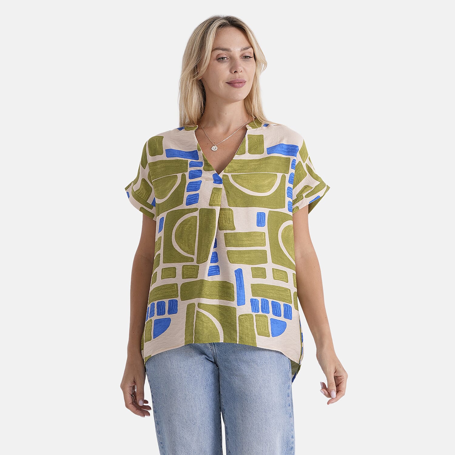 & Maisi Patterned Top 
