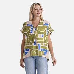 & Maisi Patterned Top 