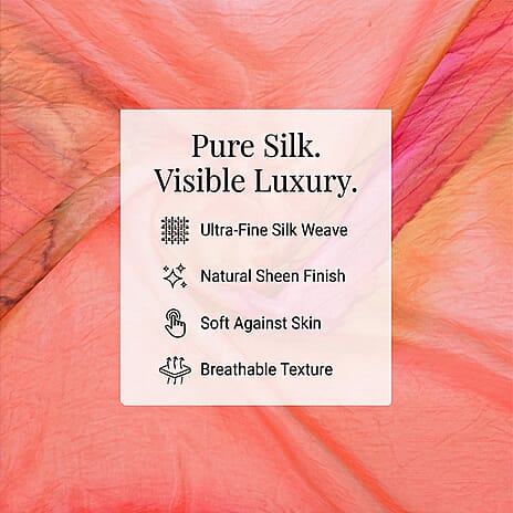 Valissiere 100% Pure Silk Kani Print Scarf (180 x 50cm) - Teal