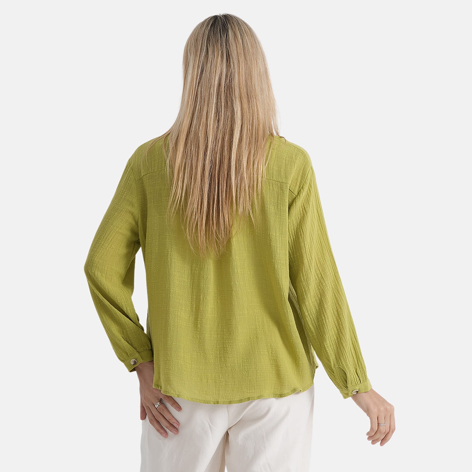 & Maisi Cotton Solid Blouse 