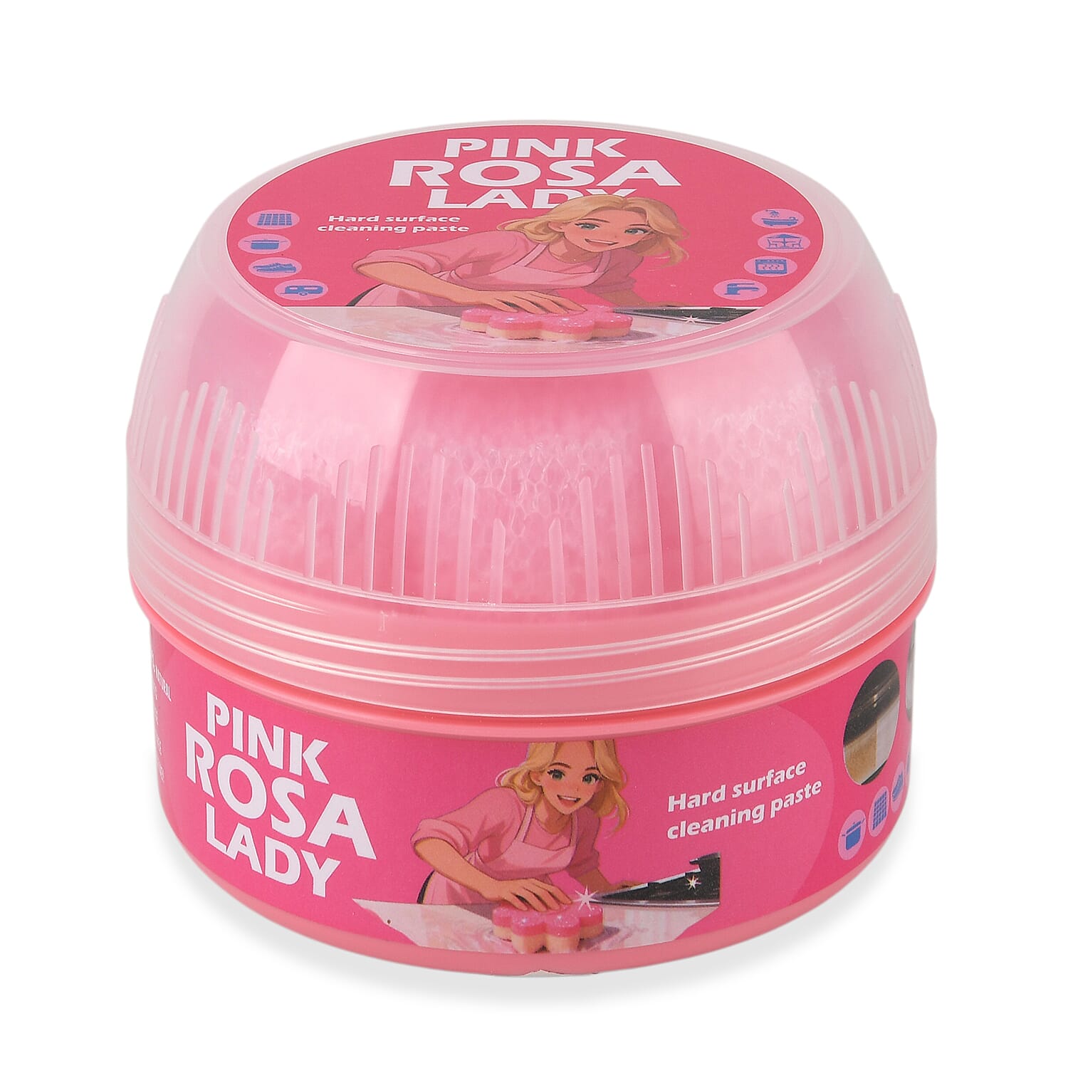 Pink Clay Hard Surface Cleaner - For Kitchens, Bathrooms, BBQs, Outdoor Furniture - Stainless Steel, Ceramic, Metal, UPVC