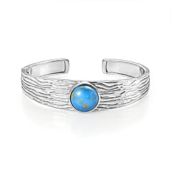 EverTrue Labradorite Cuff Bangle (Size - 7.5) 11.66 Ct.