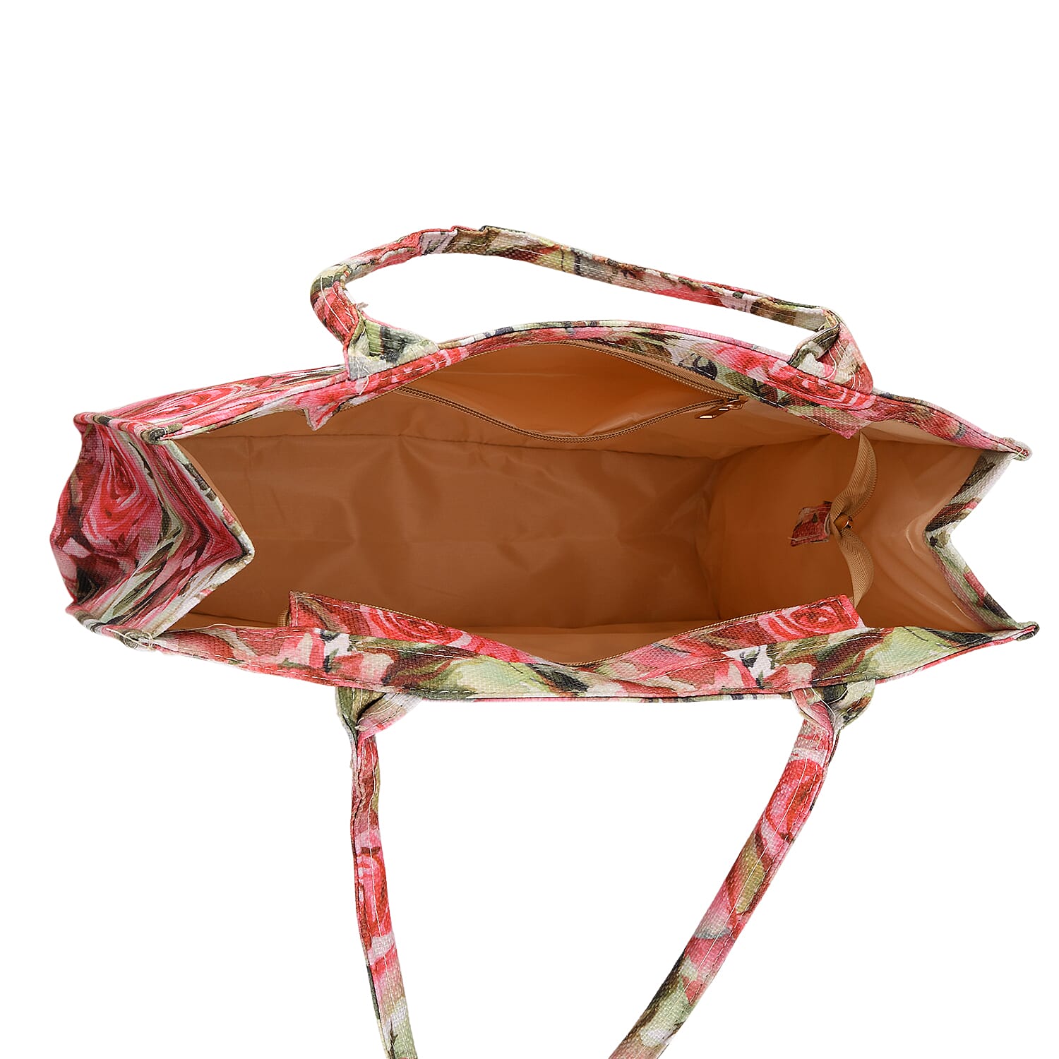 Patterned Tote Bag (Size 15x4x13 cm) - Red