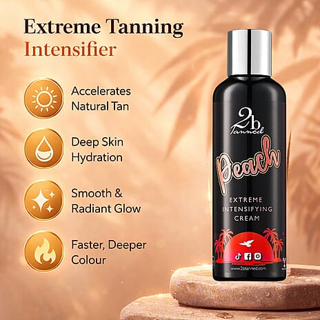 NEW LAUNCH- 2bTanned Extreme Intensifying Cream (200ml) - Peach