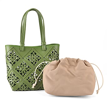 https://tjcuk.sirv.com/Products/84/7/8479812/Leather-Patterned-Tote-Bag-Size-21x11x21-cm-Green_8479812.jpg?w=342&h=342