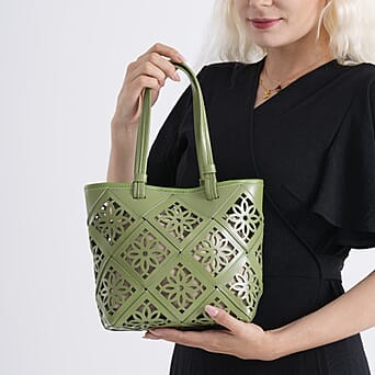 https://tjcuk.sirv.com/Products/84/7/8479812/Leather-Patterned-Tote-Bag-Size-21x11x21-cm-Green_8479812_3.jpg?w=342&h=342