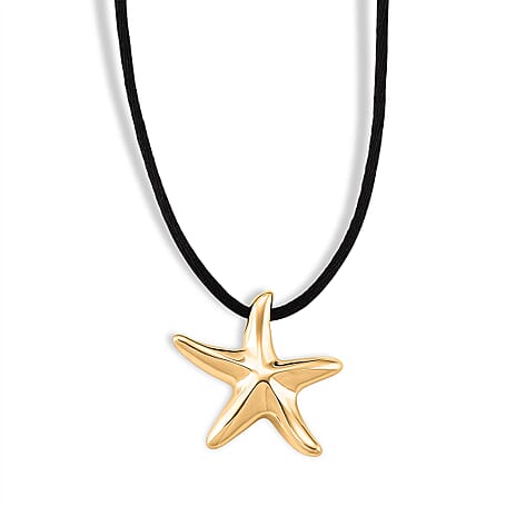 Starfish Motif Adjustable Necklace (Size Upto32) With Silk Cord