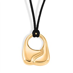 Bean Shape Adjustable Necklace (Size 28-32) in Yellow Gold Tone