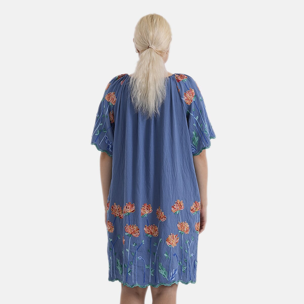 La Marey Embroidery Bohemian Tassel Dress 