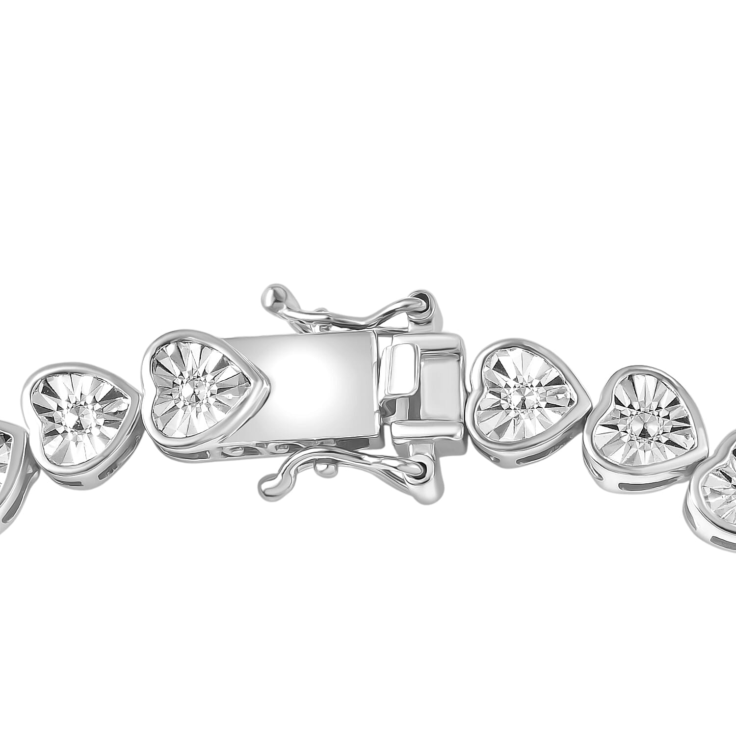 EverTrue White Diamond Tennis Bracelet -White (Size - 7.5)