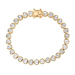 EverTrue White Diamond Tennis Bracelet - Yellow (Size - 7.5)