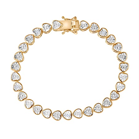 EverTrue White Diamond Tennis Bracelet - Yellow (Size - 7.5) EverTrue White Diamond Tennis Bracelet - Yellow (Size - 7.5)