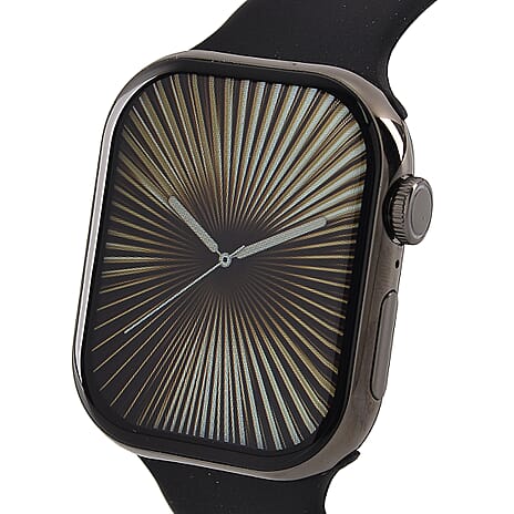 HW X PRO Smartwatch 2.01 inch TFT Display, IP67 Waterproof, Wireless Charging, Health Monitor, Bluetooth 5.2 - Black