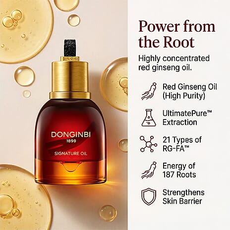 REVERSE THE SIGN OF AGEING WITH ONE DROP - DONGINBI 1899 Signature Oil - THE KOREAN REGIME SKINCARE- 15gm