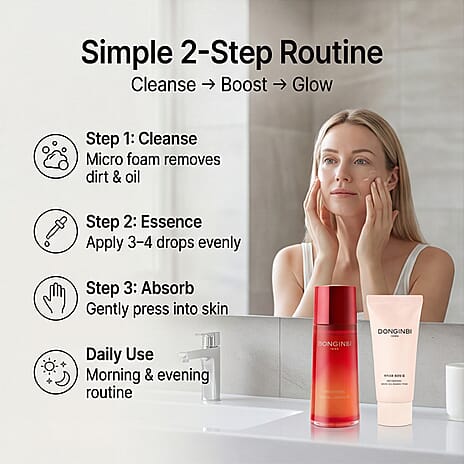 DONGINBI Single Essence (70ml) with Micro Cleansing Foam (50ml)