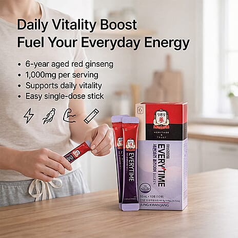 Jung Kwan Jang Korean Red Ginseng Everytime Seven Berry (7 Sticks - 10ml Each)