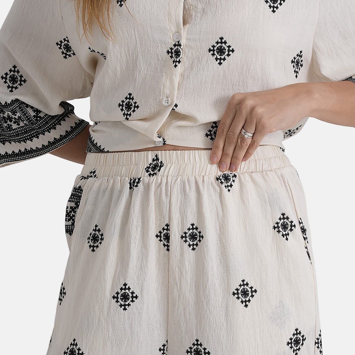 La Marey Printed Jean and Pant/Trouser 