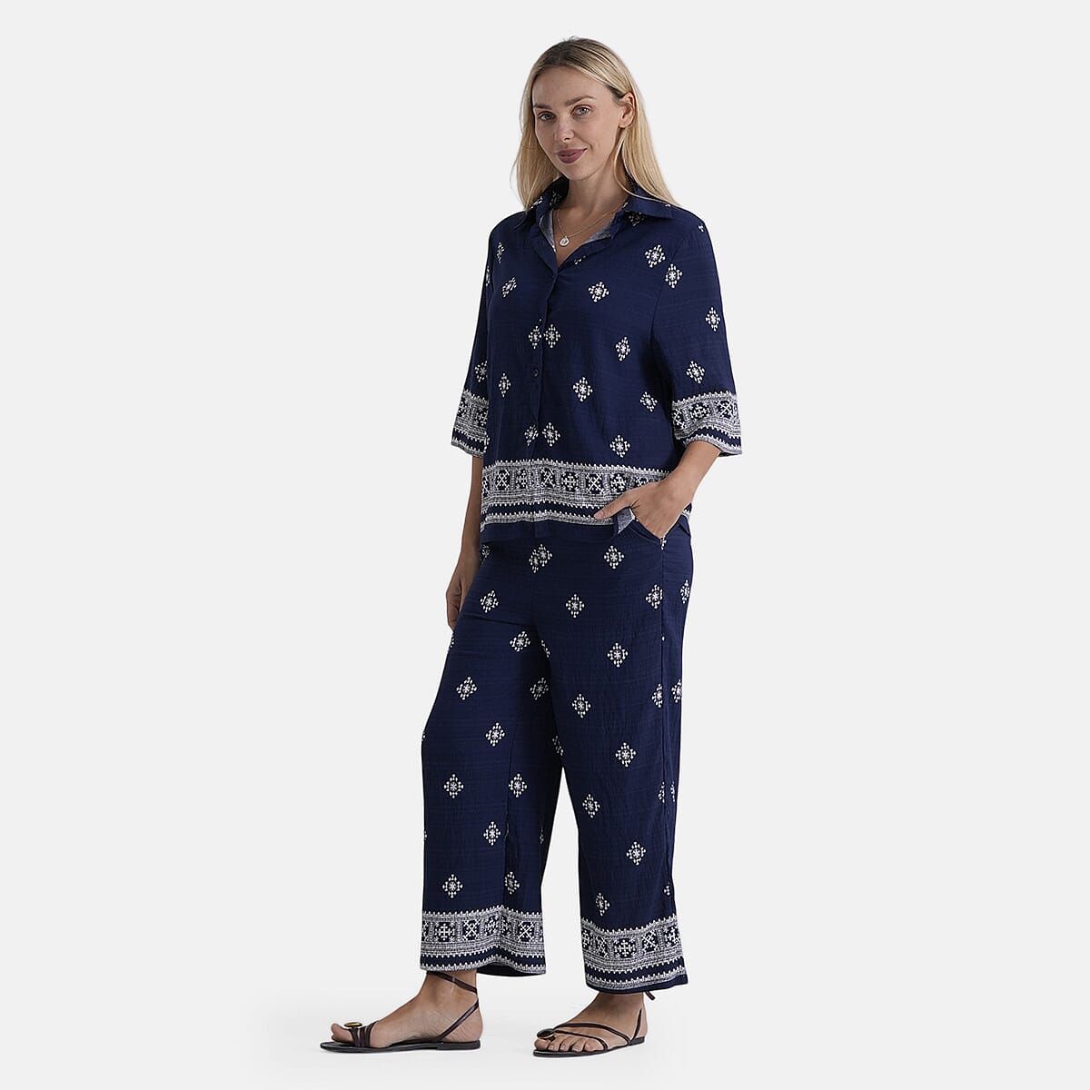 La Marey Printed Jean and Pant/Trouser 
