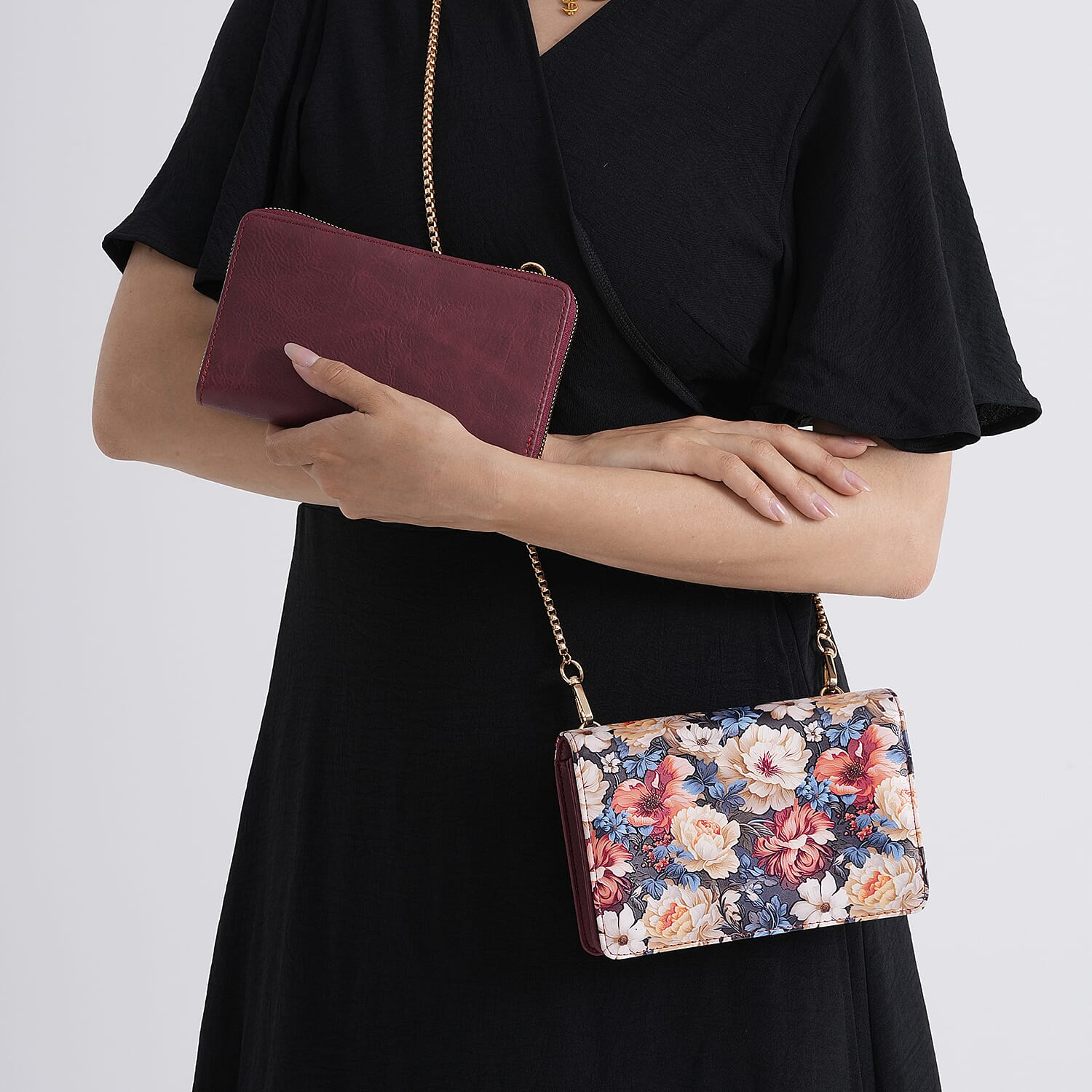 Crossbody Bag (Size - One Size) - Burgundy