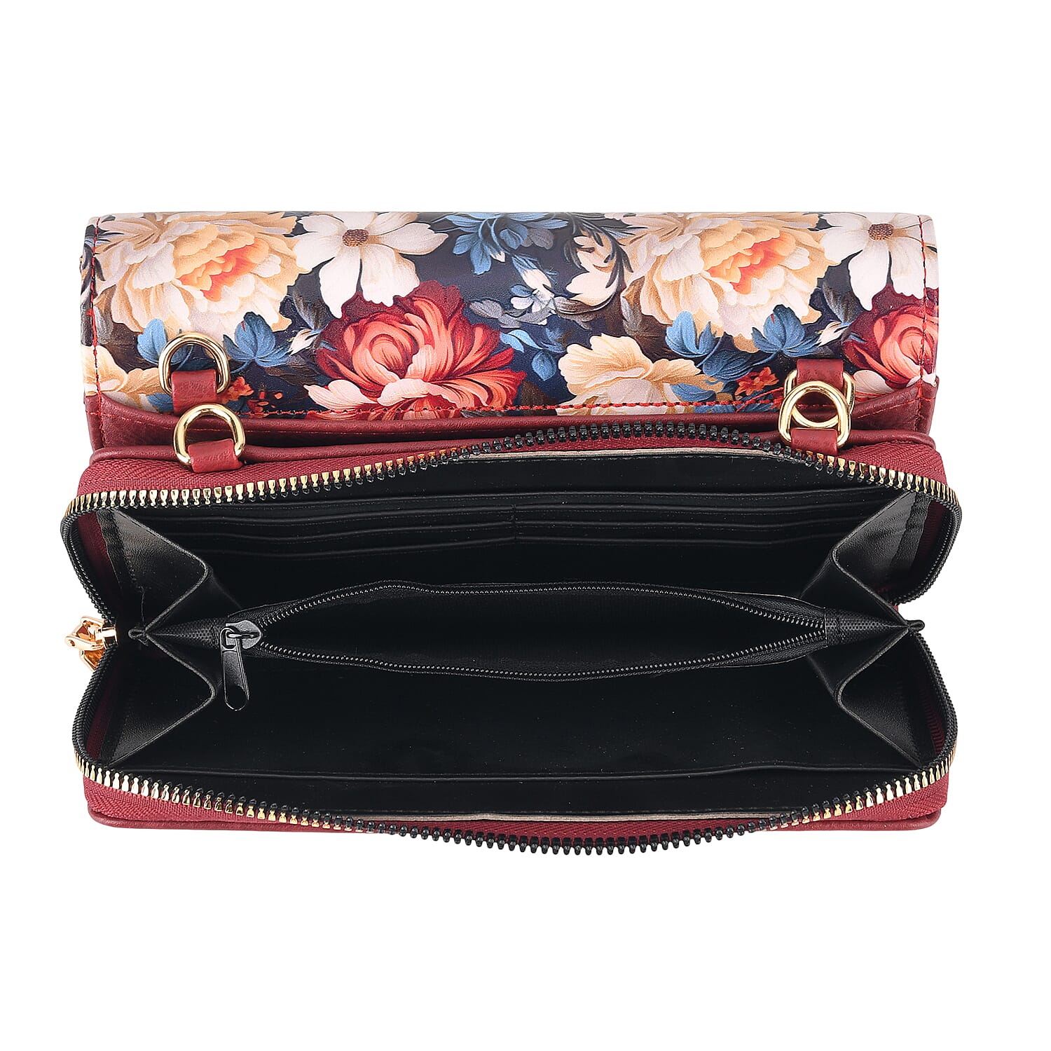Crossbody Bag (Size - One Size) - Burgundy