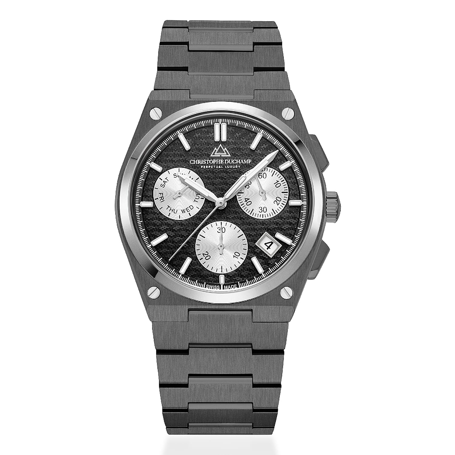 Christophe-Duchamp-Swiss-Quartz-Mens-Watch-in-Stainless-Steel-Silver