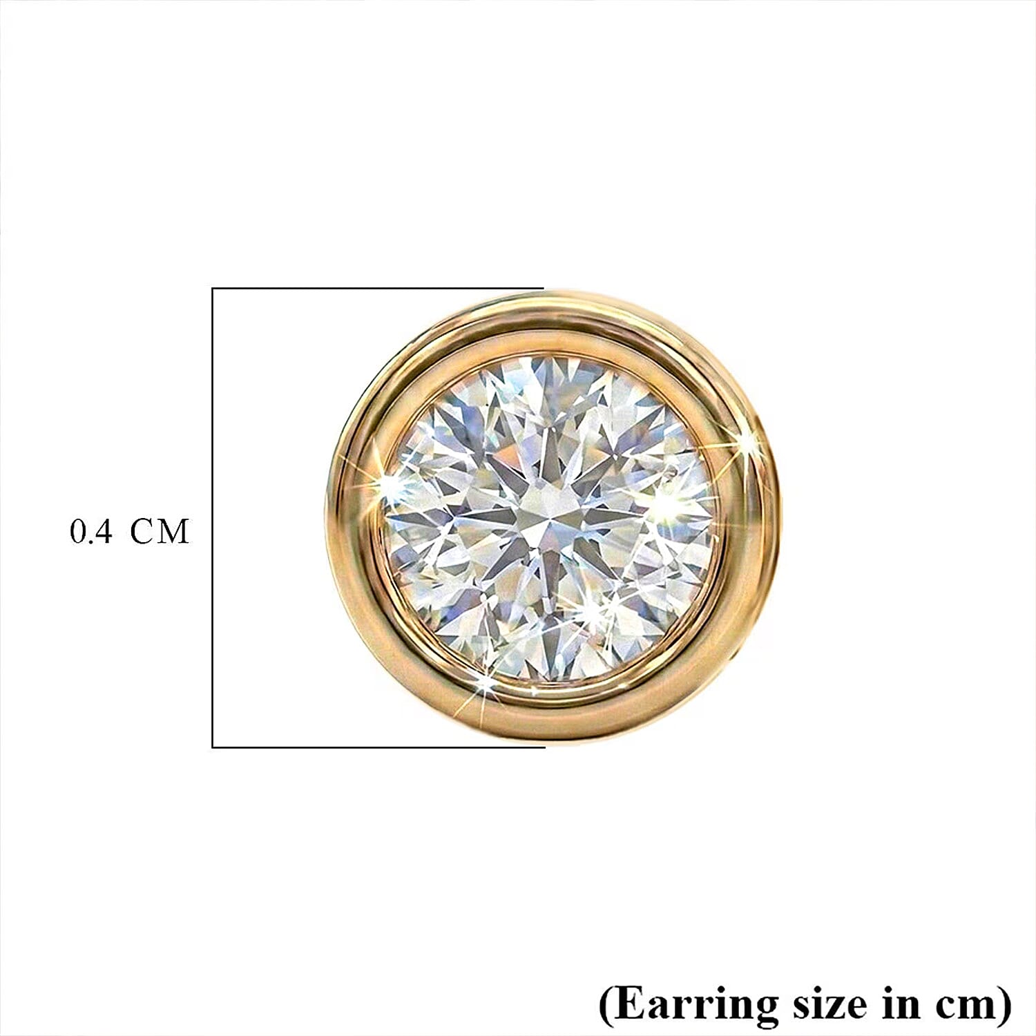 Luxuriant SI-GH Lab Grown Diamond Solitaire Stud Screw Back Earring in Rhodium Overlay Sterling Silver 1.02 Ct.