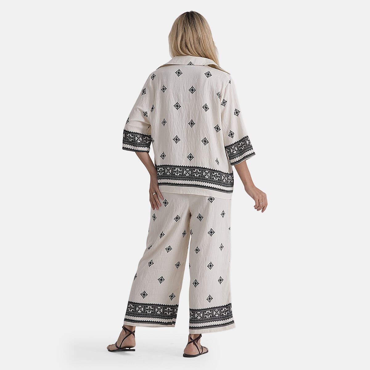 La Marey Patterned Blouse 