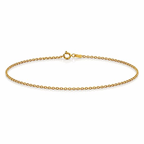 Maestro Collection - 9K Yellow Gold Bracelet (Size - 7.5) with Spring Ring Clasp