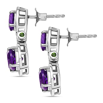 https://tjcuk.sirv.com/Products/84/8/8481315/D-Joy-African-Amethyst-Natural-Chrome-Diopside-Dangling-Earring-in-Pla_8481315_3.jpg?w=342&h=342