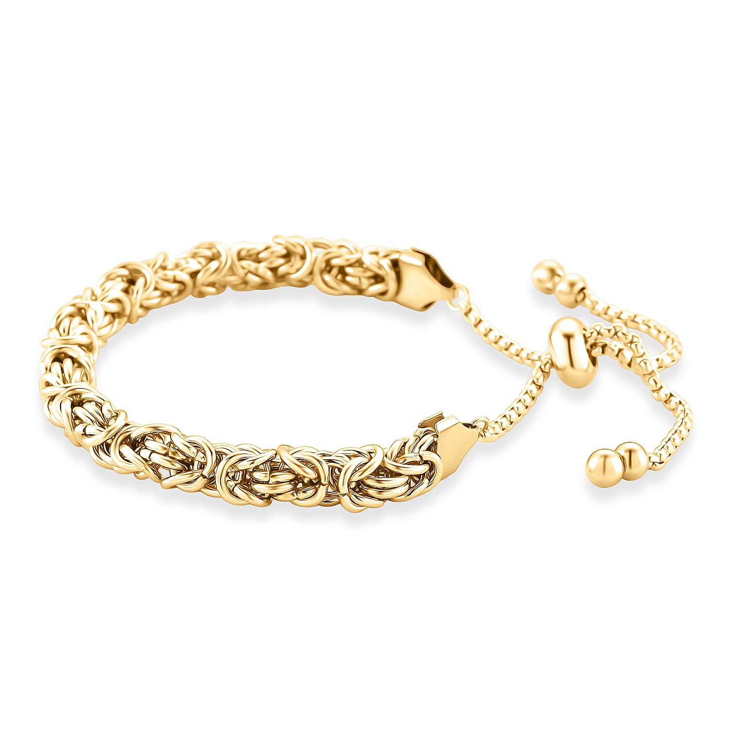 Adjustable Bracelet (Size - 9.5) in Yellow Gold Tone