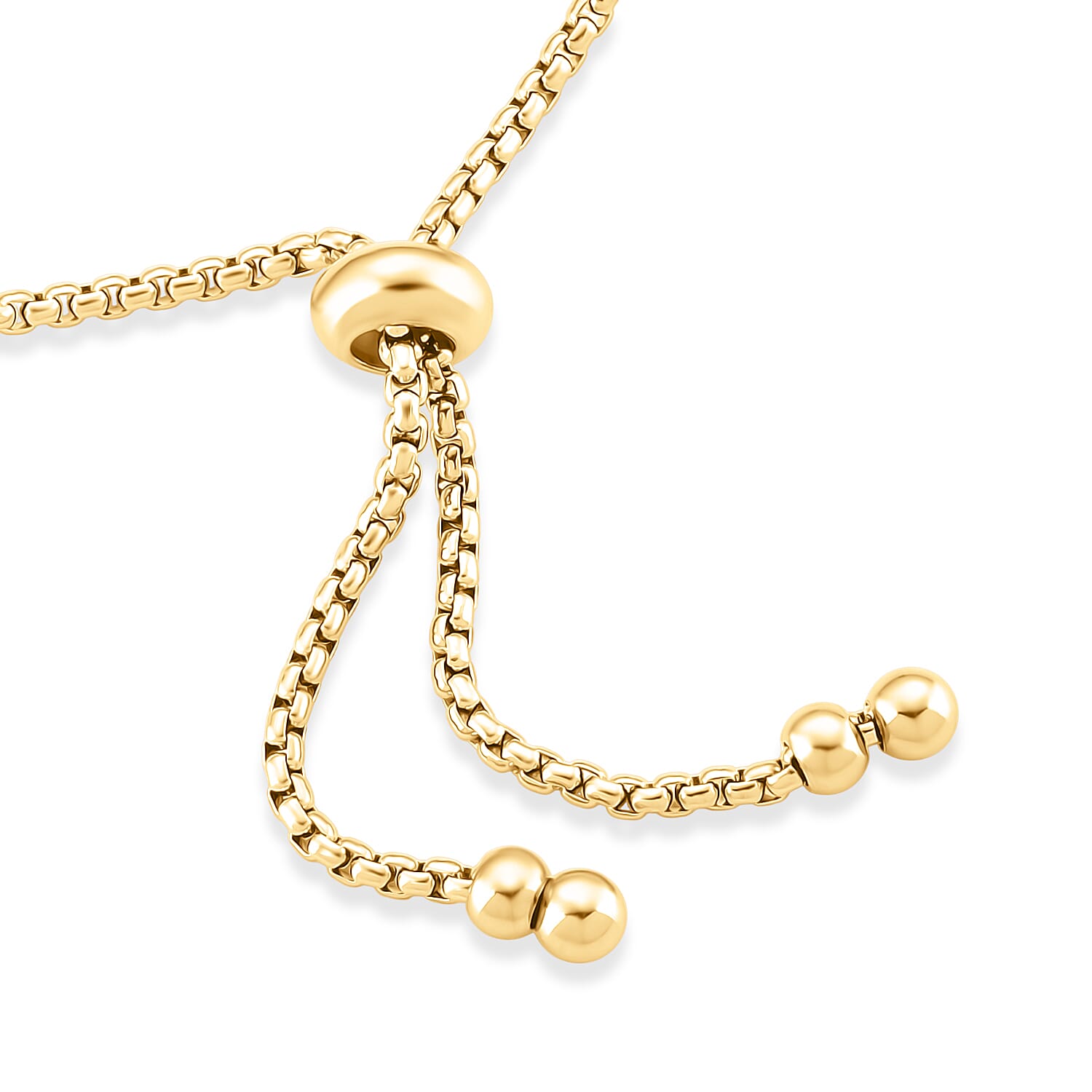 Adjustable Bracelet (Size - 9.5) in Yellow Gold Tone