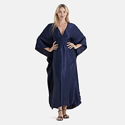 La Marey Solid Kaftan (Size - One Size) - Blue