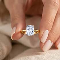 Luxuriant 18K Yellow Gold IGI Certified VS-EF Lab Grown OLD MINE CUT Diamond Solitaire Ring 3.00 Ct