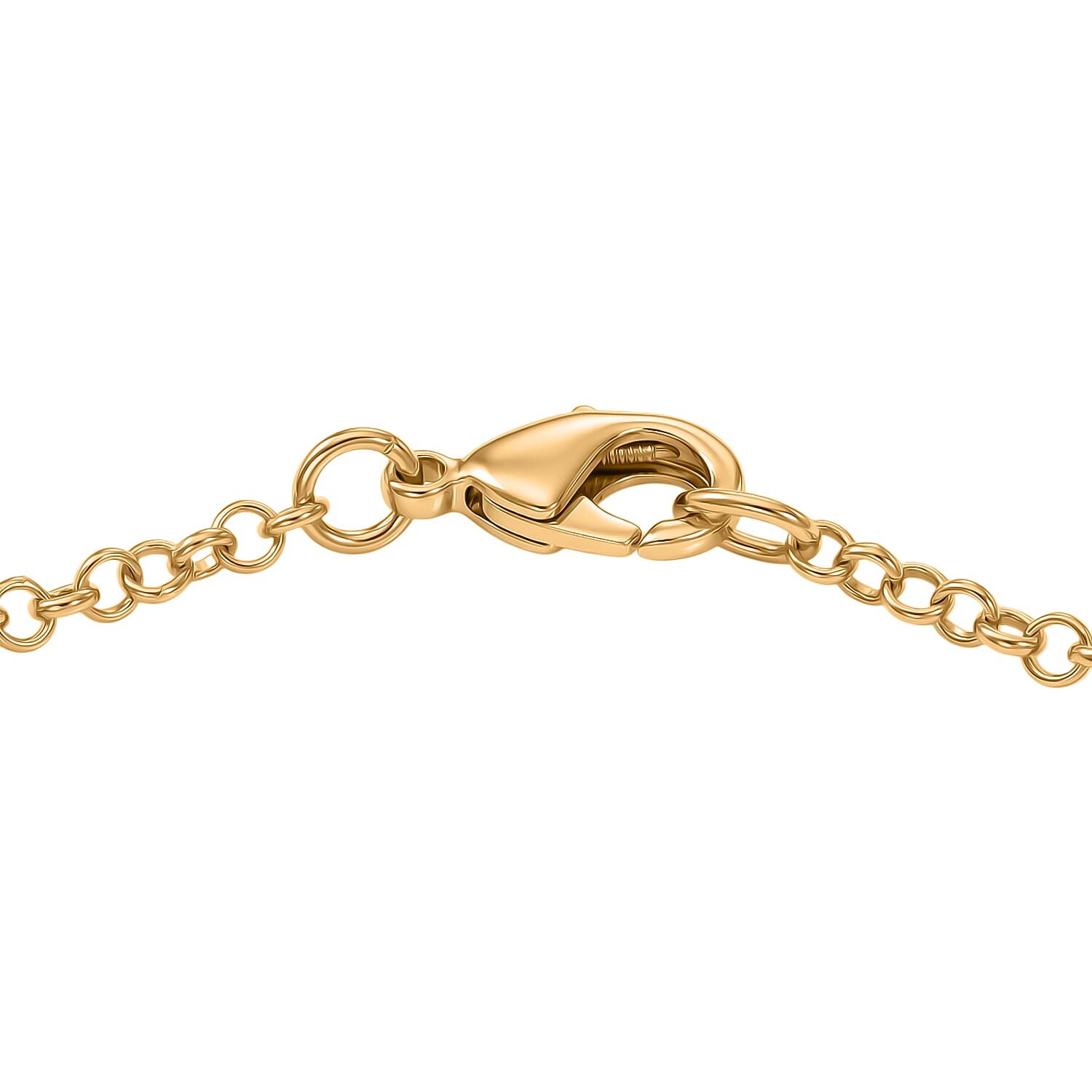 EverTrue Verde Onyx Linking Bracelet (Size - 7.5) Pure Yellow Brass  13.944  Ct.