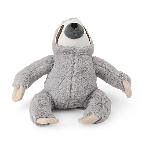 LIVMORE Decorative Plush Sloth Door Stopper (20x16x20 cm) - Grey