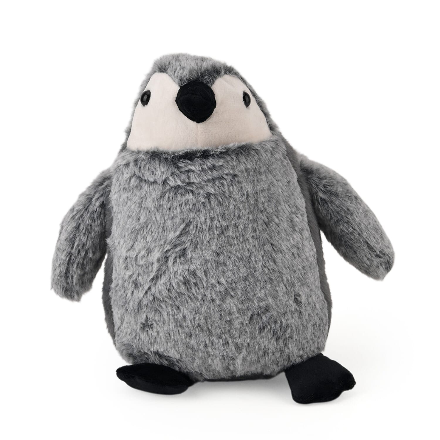 LIVMORE Decorative Plush Cat Door Stopper - Anti-Slam & Lockout Protection & Pinch-Free Safety (16x20x15 cm) - Grey